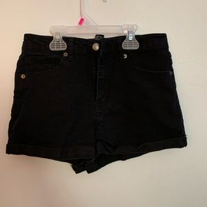 Soft high rise jean shorts